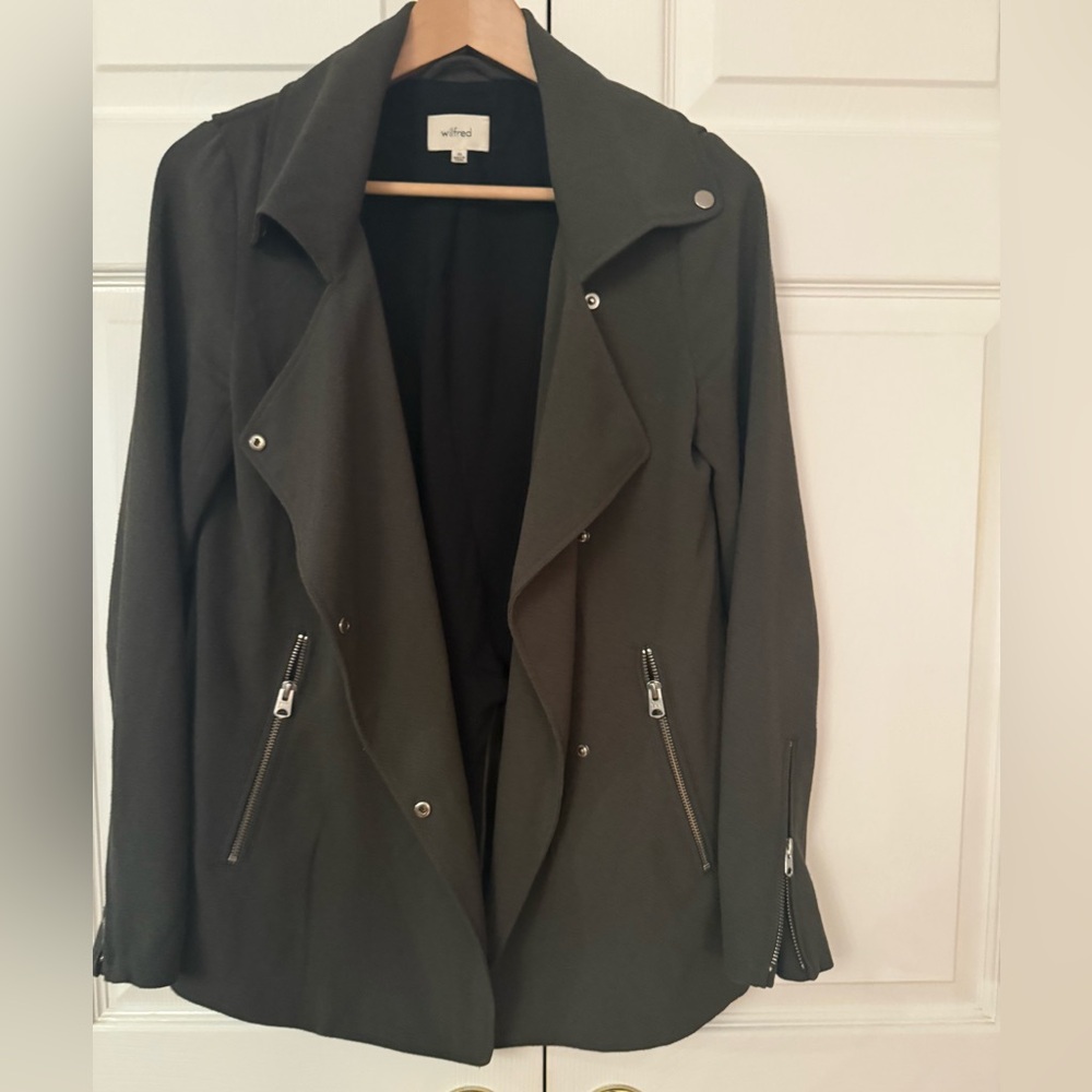 Wilfred Dark Olive Trench Coat